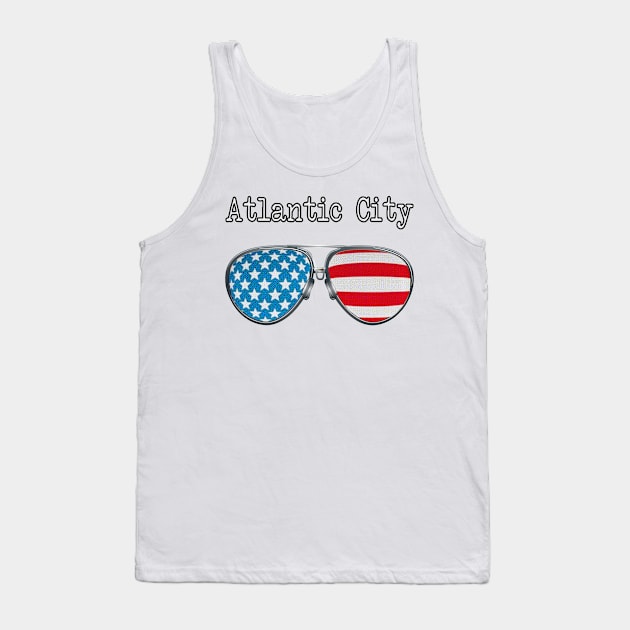 AMERICA PILOT GLASSES ATLANTIC CITY Tank Top by SAMELVES